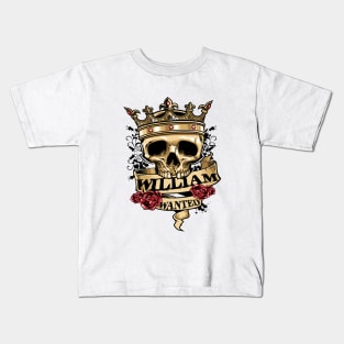 William Skull Wanted Kids T-Shirt